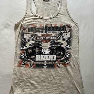 Harley-Davidson Beige Graphic Tank